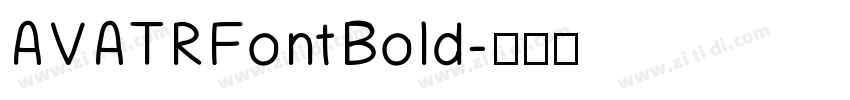 AVATR Font Bold字体转换